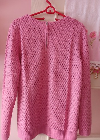 lcwaikiki 44 46 beden Pembe Örgü Kadın Kazak yeni - Görsel 2