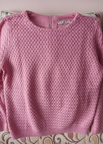 lcwaikiki 44 46 beden Pembe Örgü Kadın Kazak yeni - Görsel 3