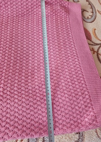 lcwaikiki 44 46 beden Pembe Örgü Kadın Kazak yeni - Görsel 8