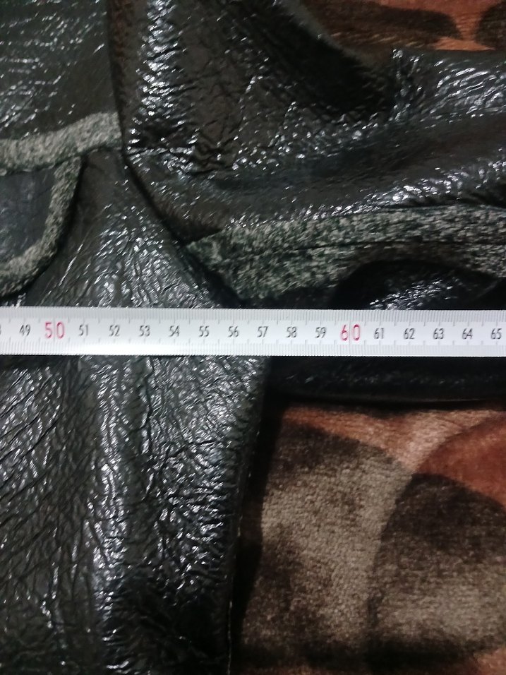 Siyah Deri Midi Ceket - Görsel 5