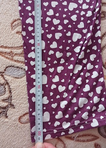 Bordo Desenli Kadın Pijama Takımı, Uzun Kollu - Görsel 6