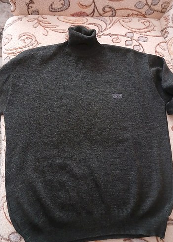 Gri jovi marka erkek Triko Uzun Kollu Kazak - Görsel 5