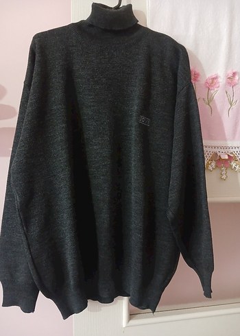 Gri jovi marka erkek Triko Uzun Kollu Kazak - Görsel 3