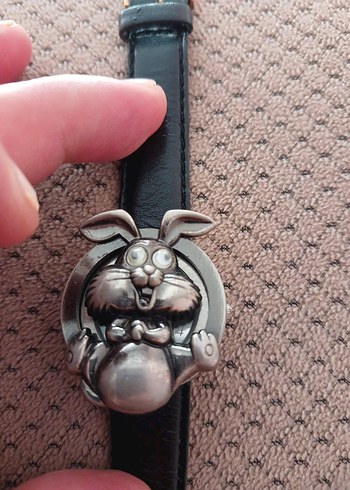 Çocuk Saati Siyah Kayışlı yeni - Görsel 5