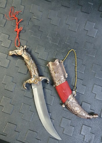 antika görünümlü At başlı Hançer - Görsel 2