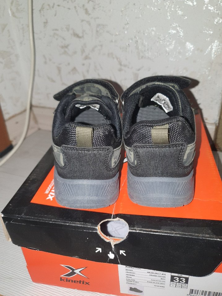 Kinetix Kamuflaj Desenli Erkek Çocuk Spor Ayakkabı - Görsel 3