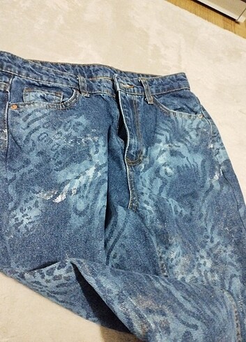 36 Beden sim detayli jean