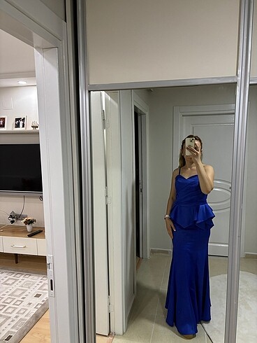 s Beden lacivert Renk Gece elbisesi