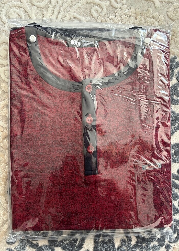 Kly çeyizlik erkek damatlık seti 5 li penye pijama takımı - Görsel 3