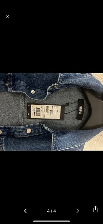 Mavi ross gömlek - Görsel 4