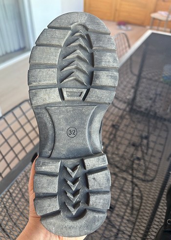 Siyah Tokalı Platform Topuklu Goth Bot - Görsel 3