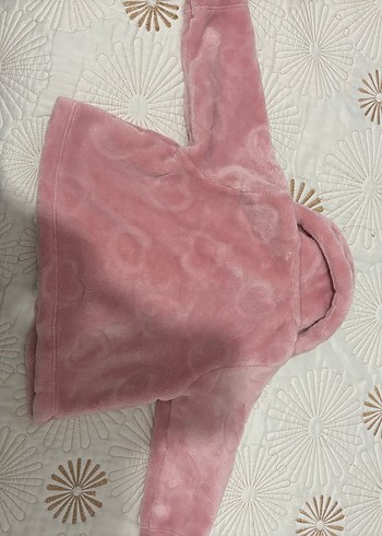 Kız Çocuk Pembe Kürklü Mont - Görsel 5