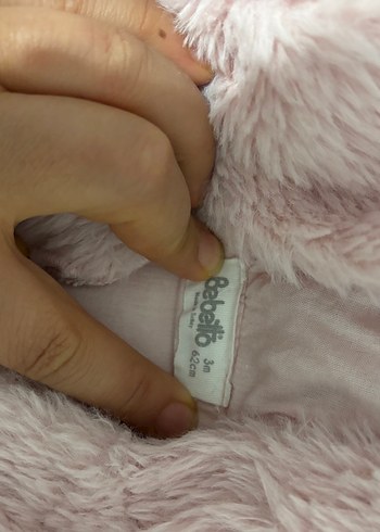 Kapüşonlu Pembe Bebek mont - Görsel 3