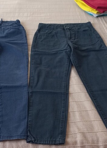 LC Waikiki Pantolon 7-8 yaş lcw ve defacto.lacivert ve antrasit rengi.2 ade