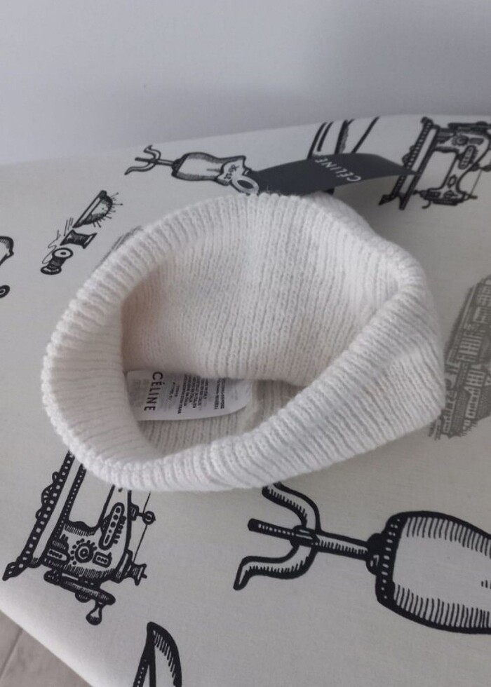 Şapka bere celine sıfır ürün etiketli - Görsel 2