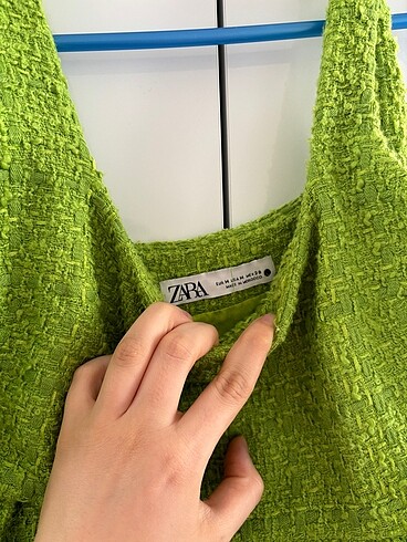 m Beden Yeşil zara elbise