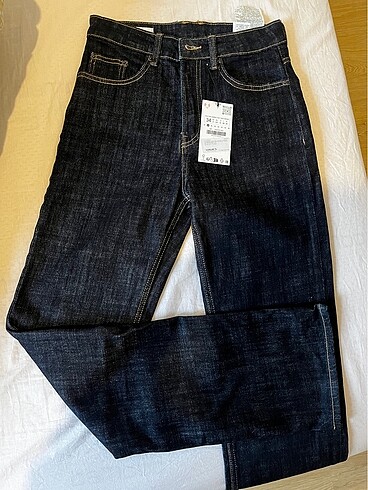 Zara İndigo Straight Fit Jean