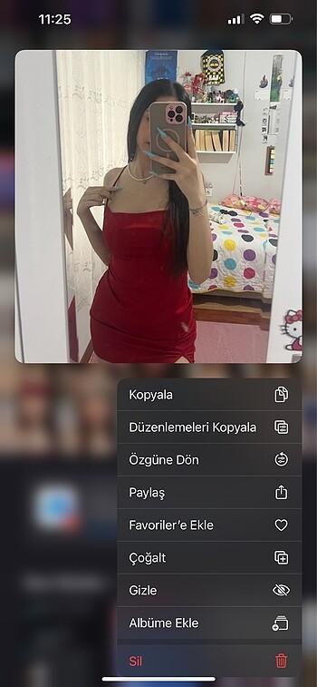 kırmızı elbise