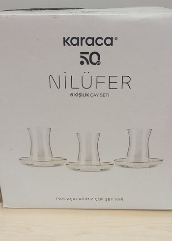 Karaca Nilüfer 6 Kişilik Çay Seti