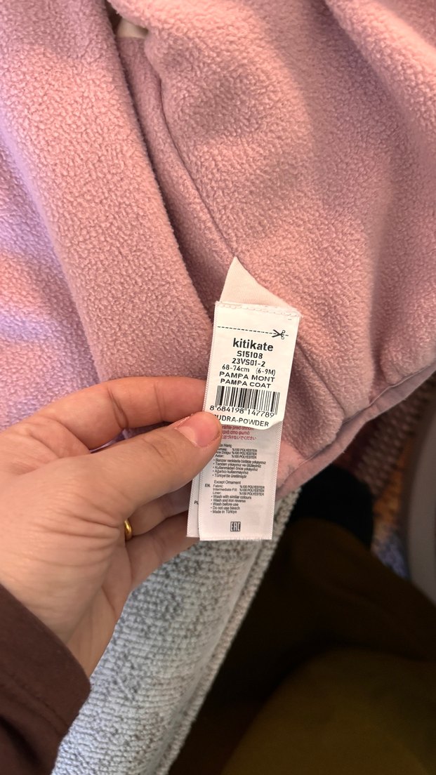 Kız Çocuk Pembe Kürklü Rahat Mont - Görsel 5