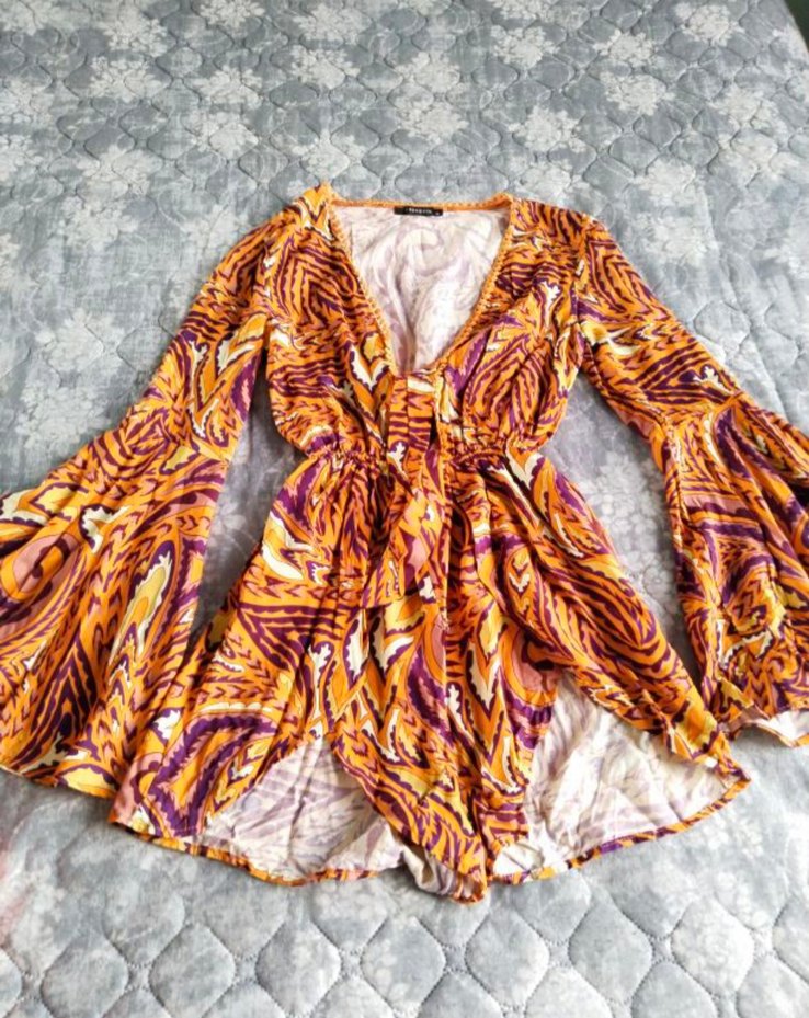 Çok Renkli Bohem plaj giyim - Görsel 4