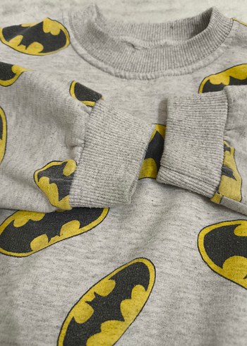 LC Waikiki Gri Batman Desenli Erkek Çocuk Eşofman Takımı