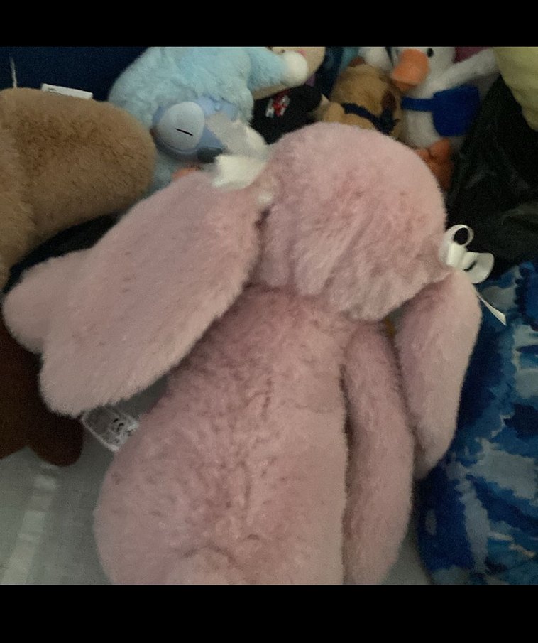 Pembe pofidik peluş tavşan - Görsel 2