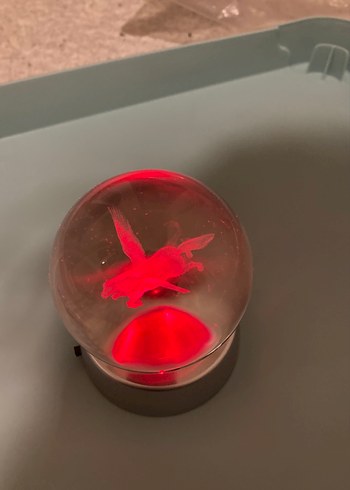 ışıklı cam top süs - Görsel 5