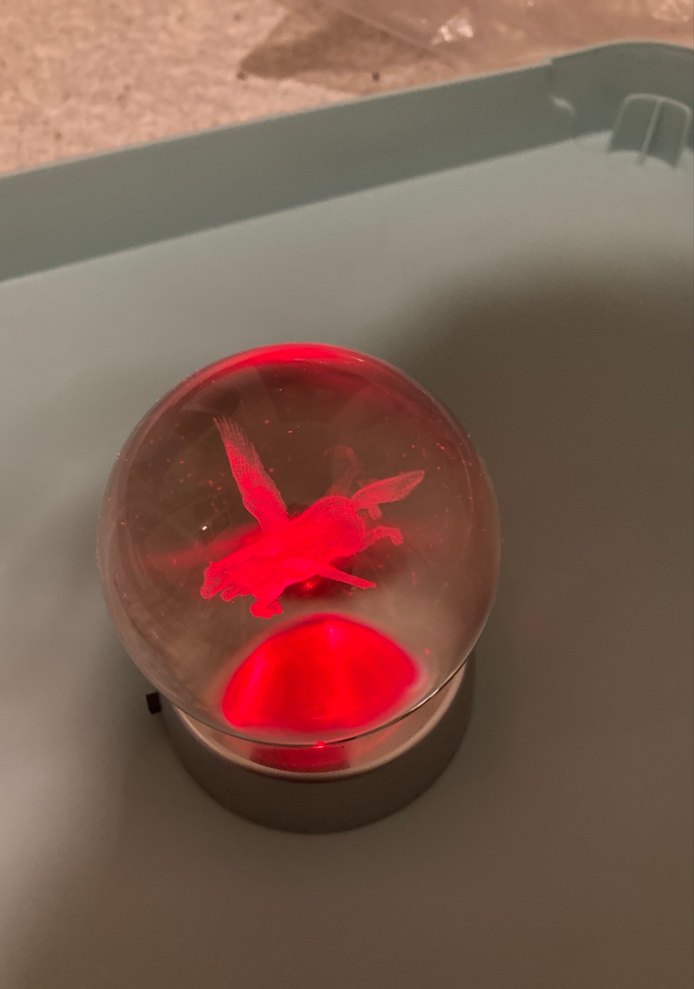 ışıklı cam top süs - Görsel 5