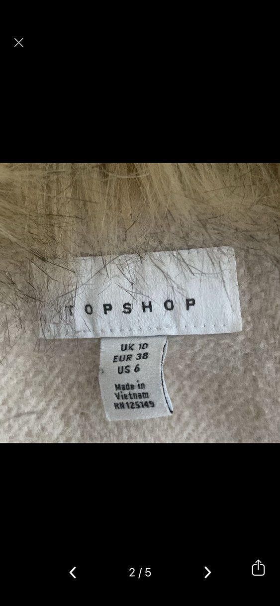 Kürk Detaylı Bej Kadın Uzun Kaban - Görsel 2