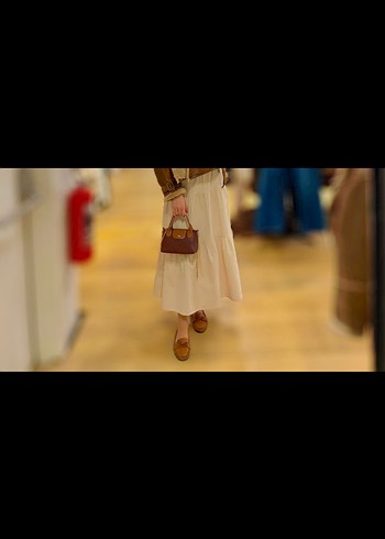 Volan Detaylı Midi Boy Kadın Etek - Görsel 2