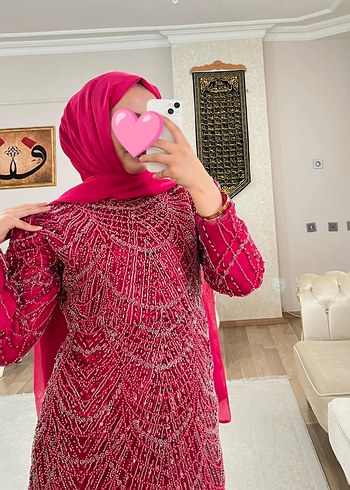 Satılık tesettür Abiye Elbise - Görsel 6