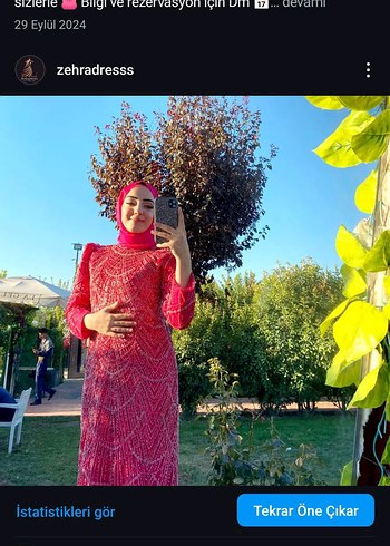 Satılık tesettür Abiye Elbise - Görsel 3