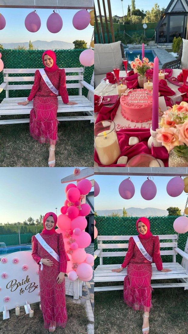 Satılık tesettür Abiye Elbise - Görsel 5