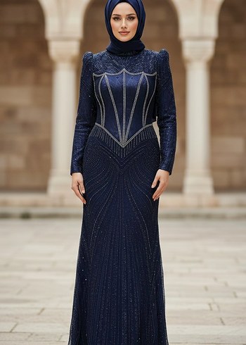 Satılık tesettür Abiye Elbise - Görsel 5