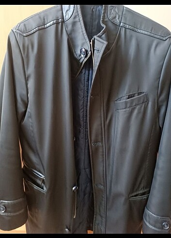 GERÇEK DERI DETAYLI ERKEK MONT - Görsel 3