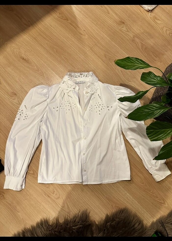 DANTEL DETAY GÖMLEK - Görsel 4