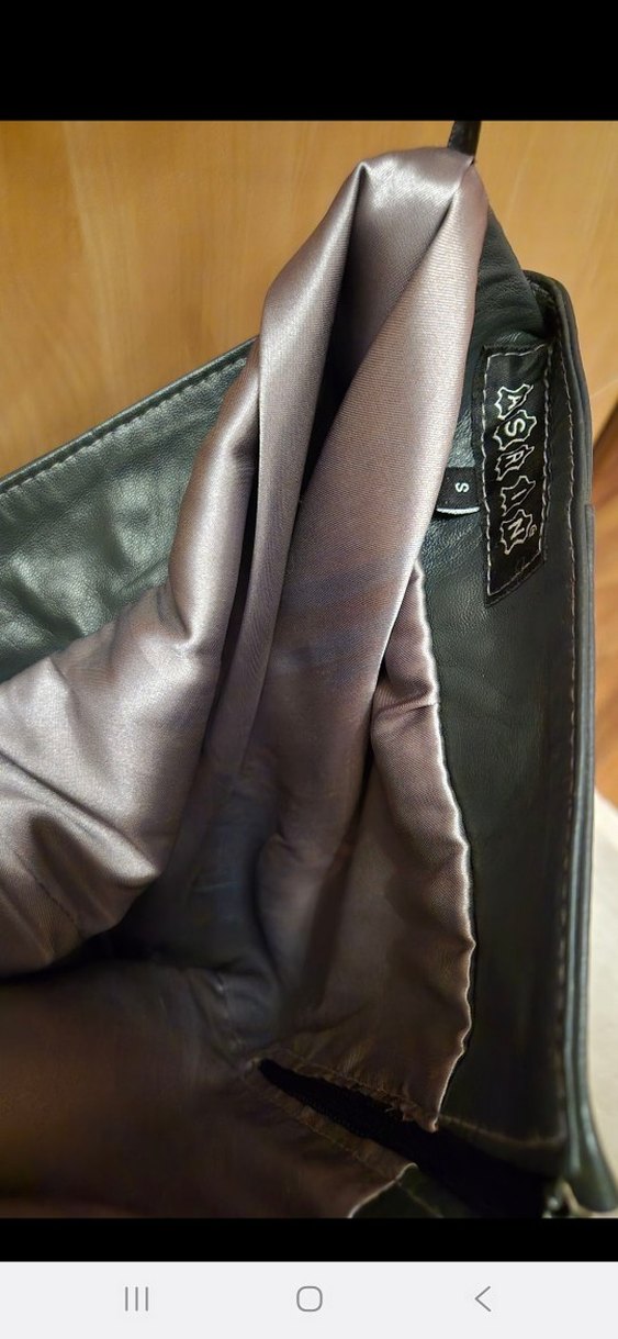 Kemerli Siyah Deri Mini Etek - Görsel 2