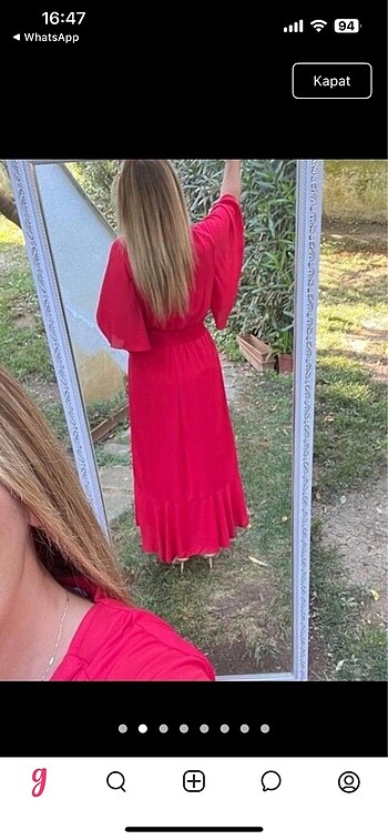 Zara Kırmızı elbise