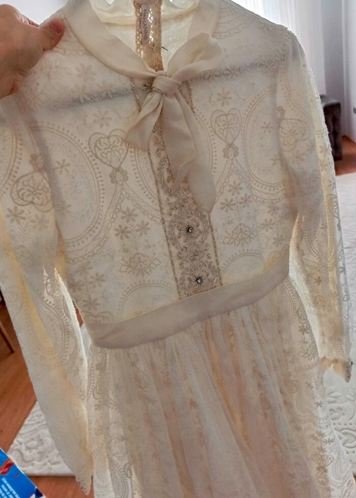 Vintage/Helenistik tarz gelinlik - Görsel 2