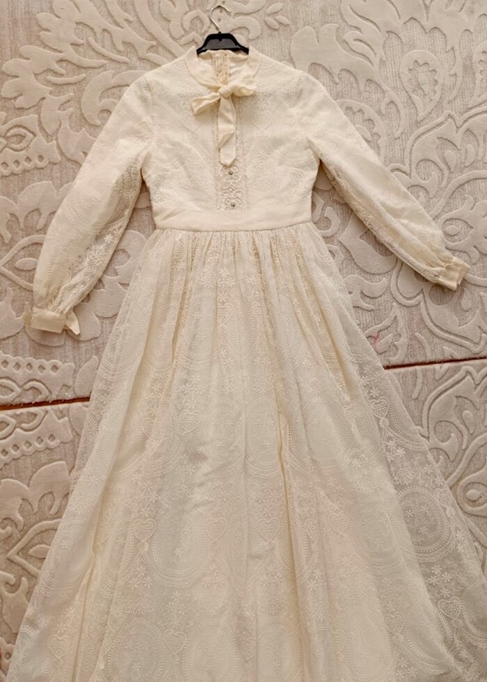 Vintage/Helenistik tarz gelinlik - Görsel 3