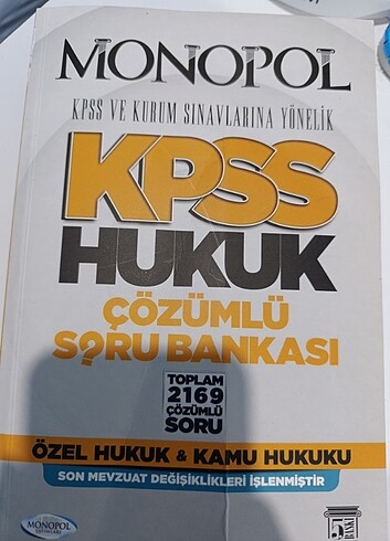 KPSS Hukuk Çözümlü Soru Bankası - Monopol Yayınları 