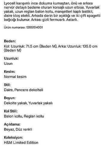 m Beden H&M nervürlü maksimum elbise