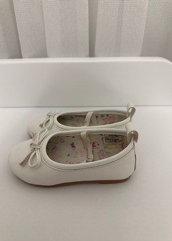 Kız Çocuk Beyaz Fiyonklu Babet - Görsel 2