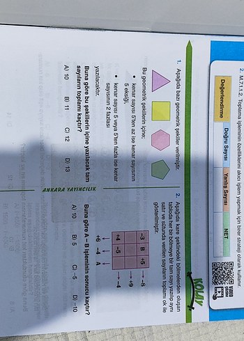 7. Sınıf Güçlendiren Ankara Denemeleri (32 Hafta) - Görsel 3