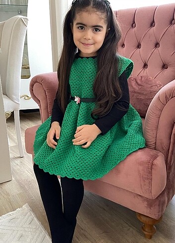 Benetton Yeşil Prenses Etek Elbise