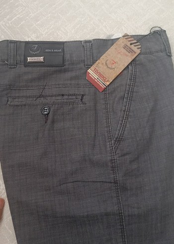 Gri Regular Fit Denim Erkek Pantolon