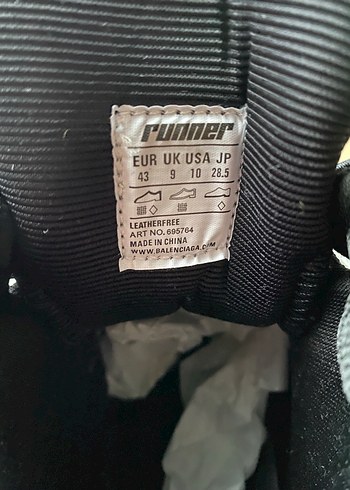 Balenciaga Runner High Top Sneakers - Görsel 7