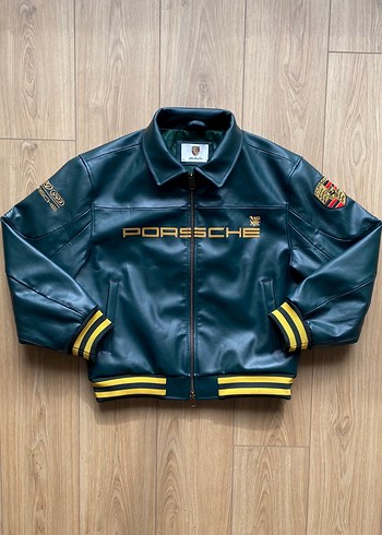 Aime Leon Dore x Porsche Deri Ceket - Görsel 4