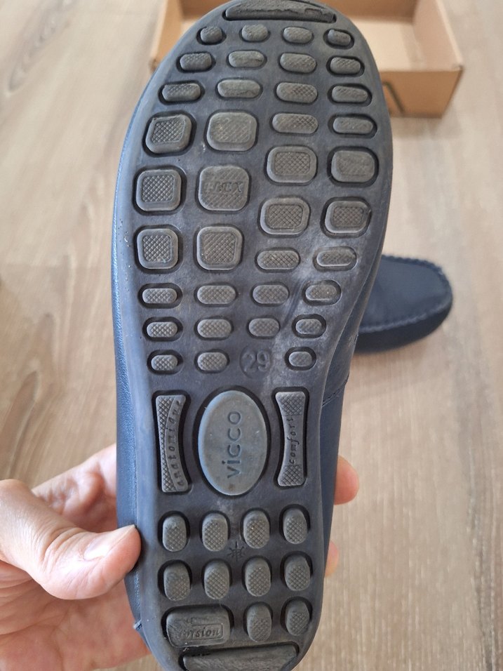 Koyu Mavi Deri Erkek Çocuk Loafer Ayakkabı - Görsel 5